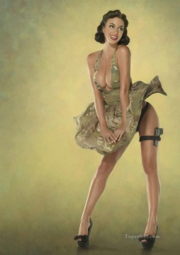 Nude Painting - Rosie Jones and friends 201 pin up
